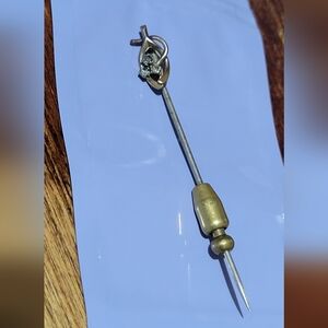 PSCO~ Plainsville Stock Company Gold & Diamond Stick Pin